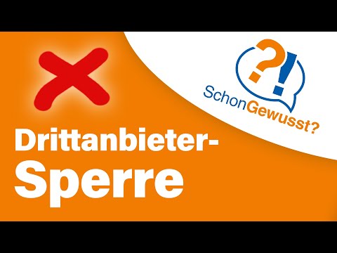 Drittanbietersperre | #Schongewusst?