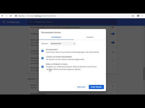 Chrome Cookies löschen (oder Verlauf + Cache!)
