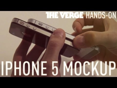 iPhone 5 mockup hands-on demo