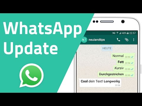 WhatsApp - Wörter fett, kursiv und durchgestrichen