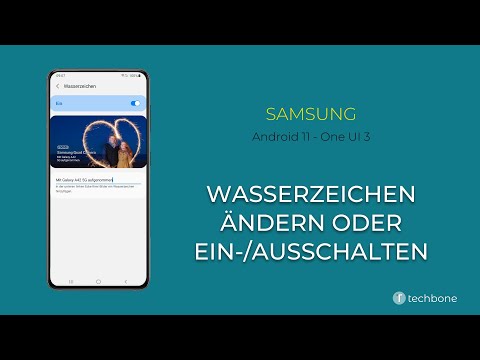 Wasserzeichen für Fotos - Samsung [Android 11 - One UI 3]