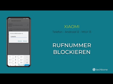 Rufnummer blockieren - Xiaomi [Android 12 - MIUI 13]