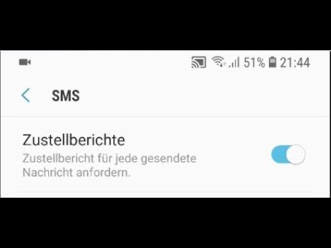 Samsung Galaxy S9 Zustellbericht für SMS / MMS aktivieren einschalten