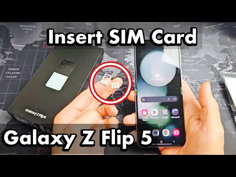 Galaxy Z Flip 5: How to Insert SIM CARD &amp; Check Cellular Settings