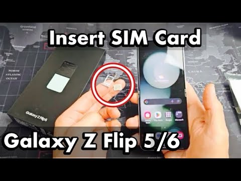 Galaxy Z Flip 5/6: How to Insert SIM CARD &amp; Check Cellular Settings