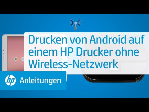 Drucken von Android auf einem HP Drucker ohne Wireless-Netzwerk