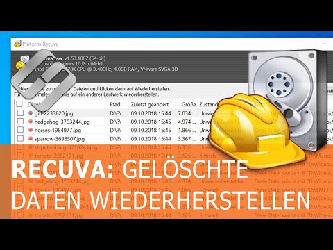 ⚕️ Wie stellt man mit Recuva versehentlich gelöschte Dateien 📁 kostenlos wieder her? (2021)