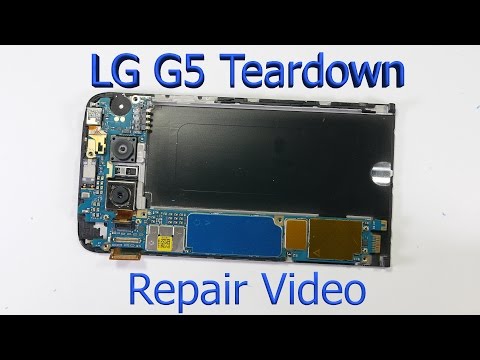 LG G5 Complete Teardown - Screen Replacement - Charging port fix