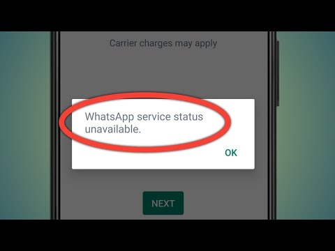 Whatsapp Service Status Unavailable | Whatsapp Unavailable Problem