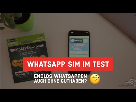 WhatsApp SIM Tarif im Test - immer whatsappen auch ohne Guthaben?