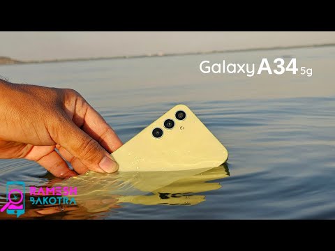 Samsung Galaxy A34 5g Water Test | IP67 Water and Dust Resistant