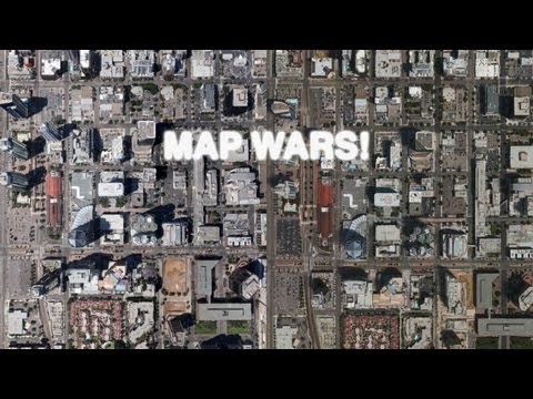 Map Wars: Apple 3D Maps (iOS 6) vs Google Earth 3D Buildings!