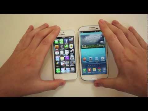 Vergleich: Apple iPhone 5 vs. Samsung Galaxy S3 (deutsch)