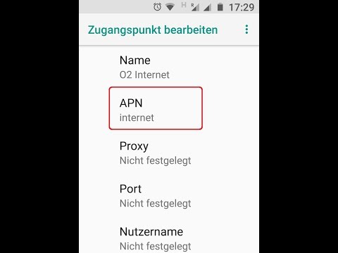 O2 APN-Einstellungen für Android