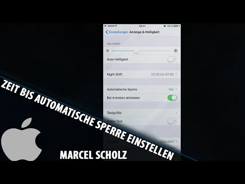 Zeit bis automatische Sperre einstellen unter iOS