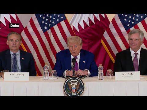 Trump Talks American Made iPhone, India &amp; Iran At Qatar Meeting (Full Remarks)
