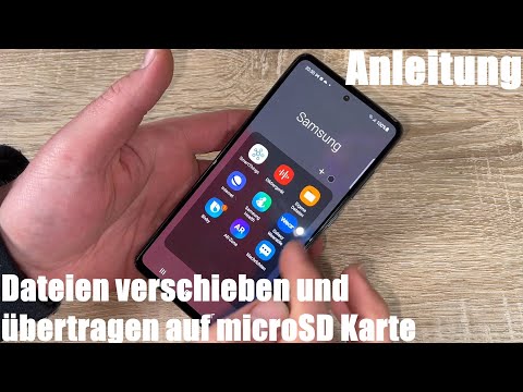 Dateien (Fotos &amp; Videos) verschieben und übertragen an die microSD Karte Android 11 Backup Anleitung