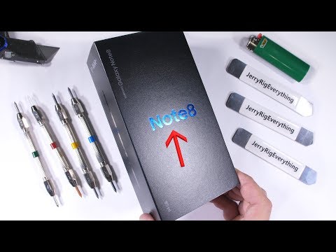 Galaxy Note 8 Durability Test!! - Scratch Burn BEND TEST!!