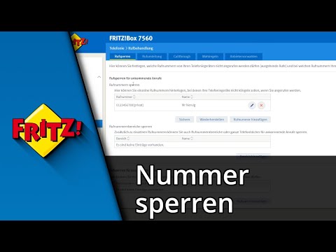 FritzBox Nummer sperren (Eingehende &amp; ausgehende Anrufe) ✅ Tutorial