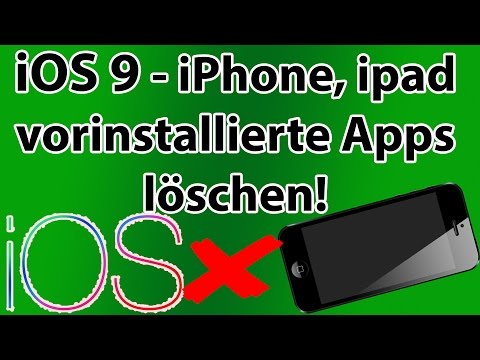 Vorinstallierte Apps löschen iphone und ipad / iOS Apps löschen / iPhone iPad iPod touch