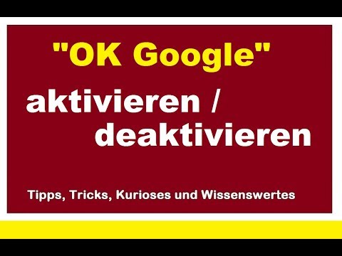 OK Google aktivieren deaktivieren einschalten ausschalten Handy Tablet Telefon Tab Android