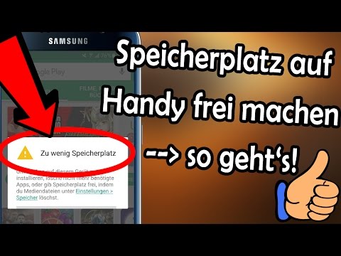 DIE LÖSUNG! - Nicht genügend Speicherplatz verfügbar auf Handy/Smartphone [Tutorial - Android]