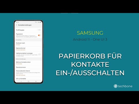 Papierkorb für Kontakte - Samsung [Android 10 - One UI 2]