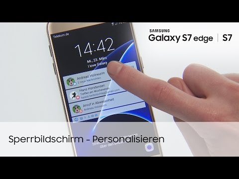 Samsung Galaxy S7 / S7 edge: Sperrbildschirm – Personalisierung