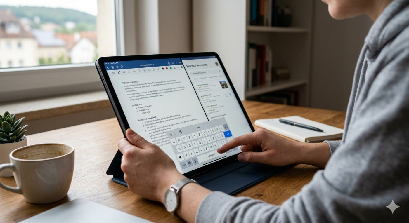 iPad – kleine Tastatur aktivieren und auch wieder deaktivieren