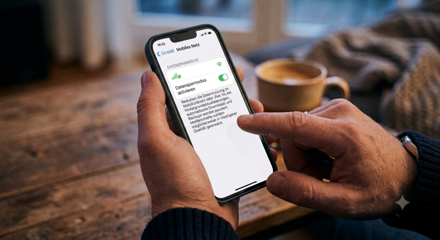 Datenspar-Modus auf dem iPhone aktivieren und deaktivieren