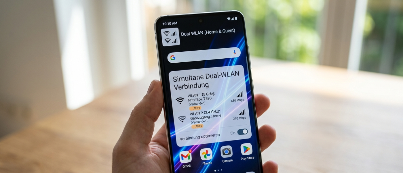Dual WLAN: das bedeutet das neue doppelte WLAN Symbol im Display